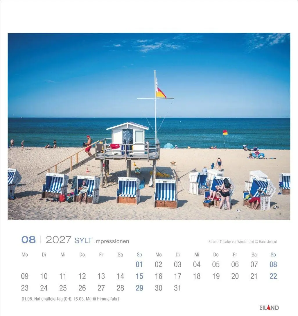 Bild: 9783964024305 | Sylt Impressionen Postkartenkalender 2027 | Hans Jessel | Kalender