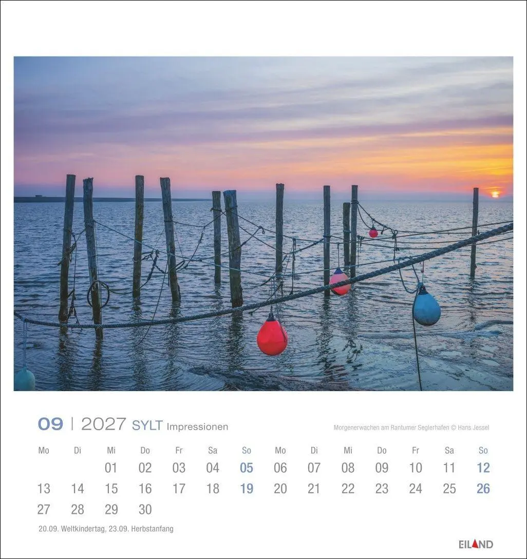 Bild: 9783964024305 | Sylt Impressionen Postkartenkalender 2027 | Hans Jessel | Kalender