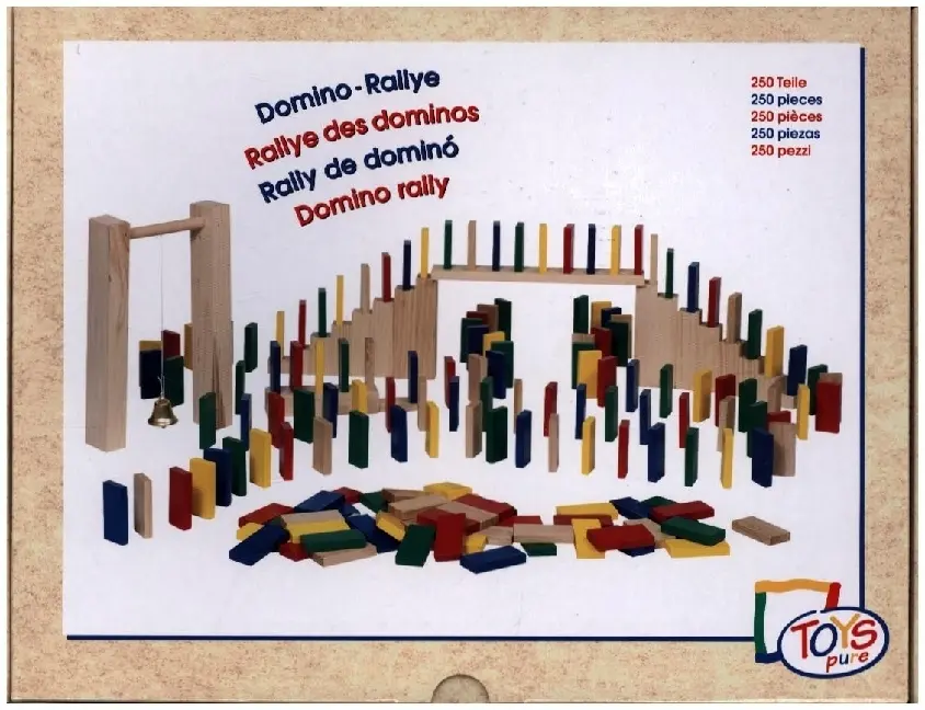 Cover: 4013594094405 | Domino-Rallye im Baumwollbeutel | Faltschachtel | Brettspiel | HS440