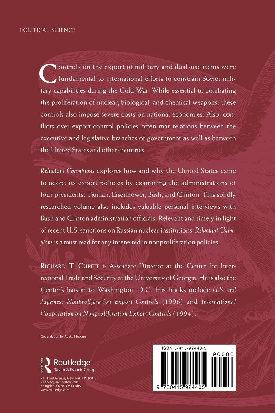 Rückseite: 9780415924405 | Reluctant Champions | Richard T. Cupitt | Taschenbuch | Englisch