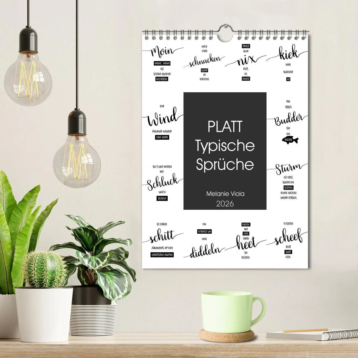 Bild: 9783516394405 | PLATT Typische Sprüche (Wandkalender 2026 DIN A4 hoch), CALVENDO...