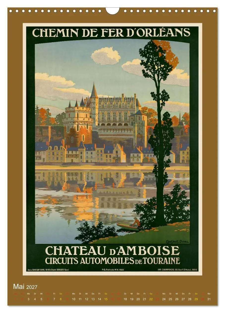 Bild: 9783569544505 | Historische Reiseplakate (Wandkalender 2027 DIN A3 hoch), CALVENDO...