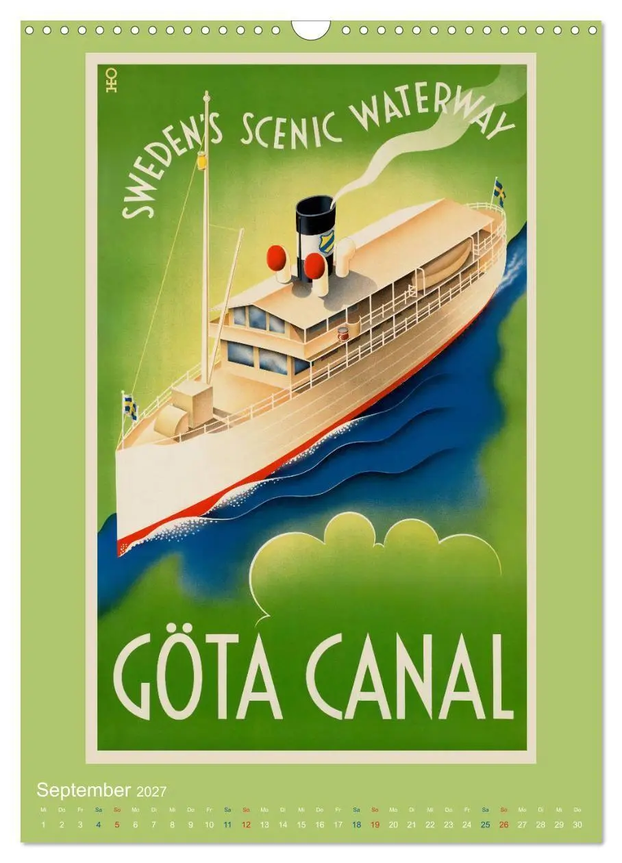 Bild: 9783569544505 | Historische Reiseplakate (Wandkalender 2027 DIN A3 hoch), CALVENDO...