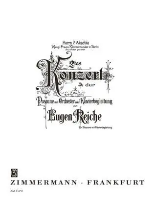 Cover: 9790010134505 | Konzert in A-Dur | Eugen Reiche | Klavierauszug | Deutsch | 2017