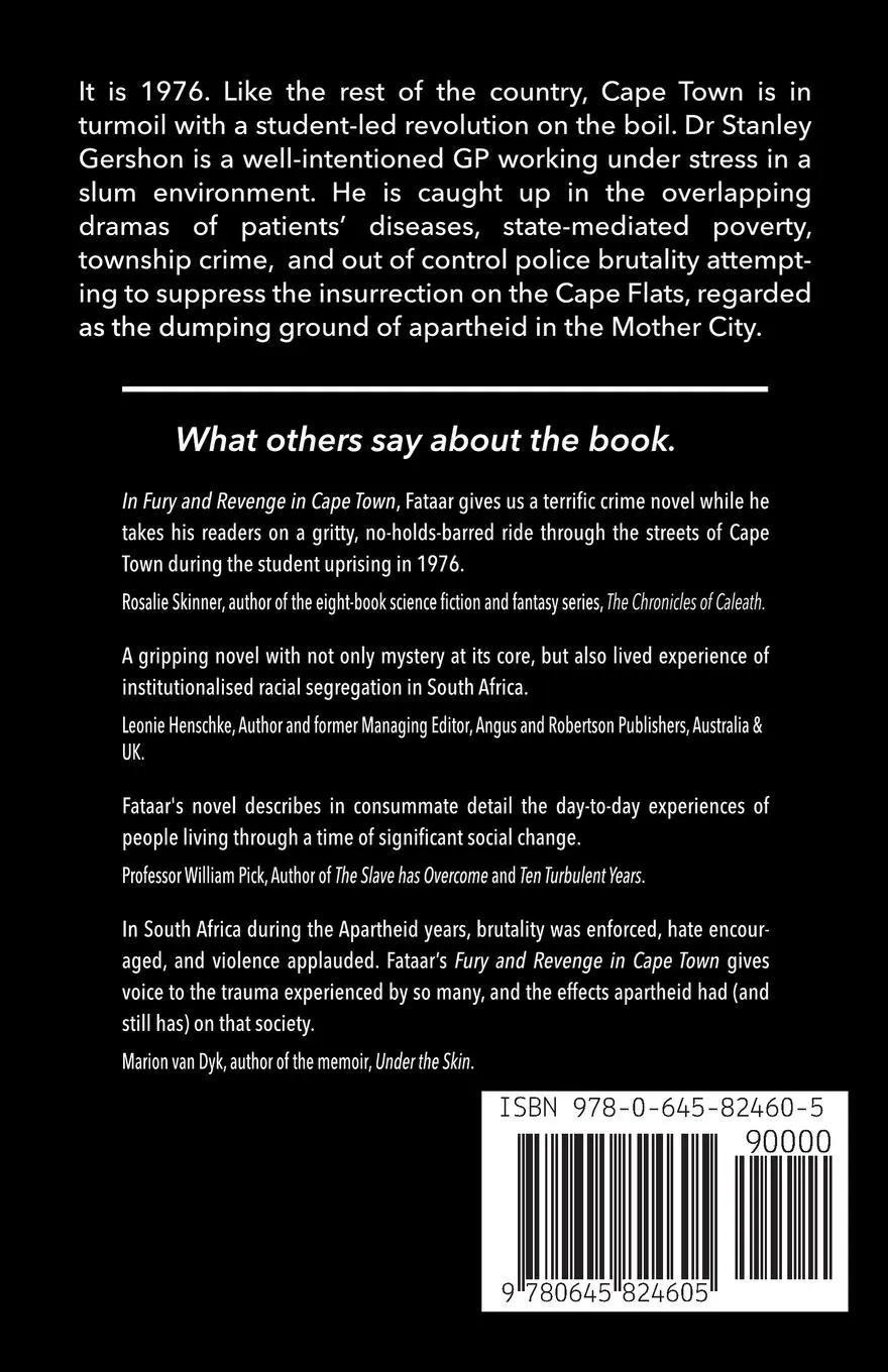 Rückseite: 9780645824605 | Fury and Revenge in Cape Town | Shadley Fataar | Taschenbuch | 2023