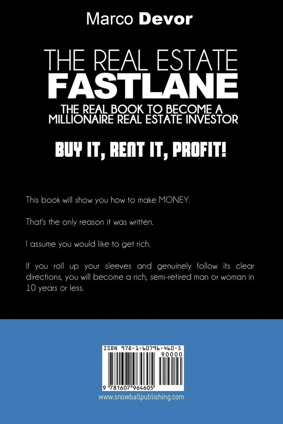 Rückseite: 9781607964605 | The Real Estate Fastlane | Marco Devor | Taschenbuch | Englisch | 2012