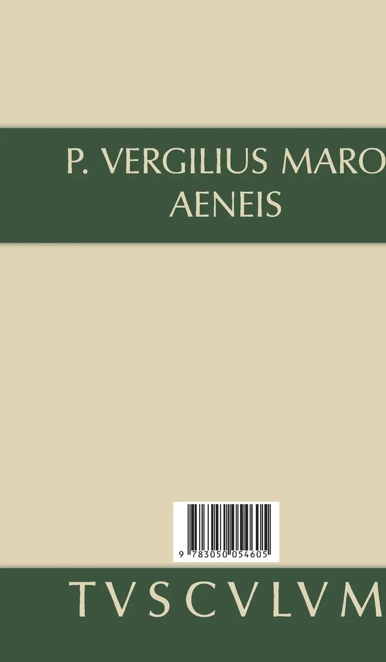 Rückseite: 9783050054605 | Aeneis. Prosaübersetzung | Vergil | Buch | Sammlung Tusculum | 740 S.