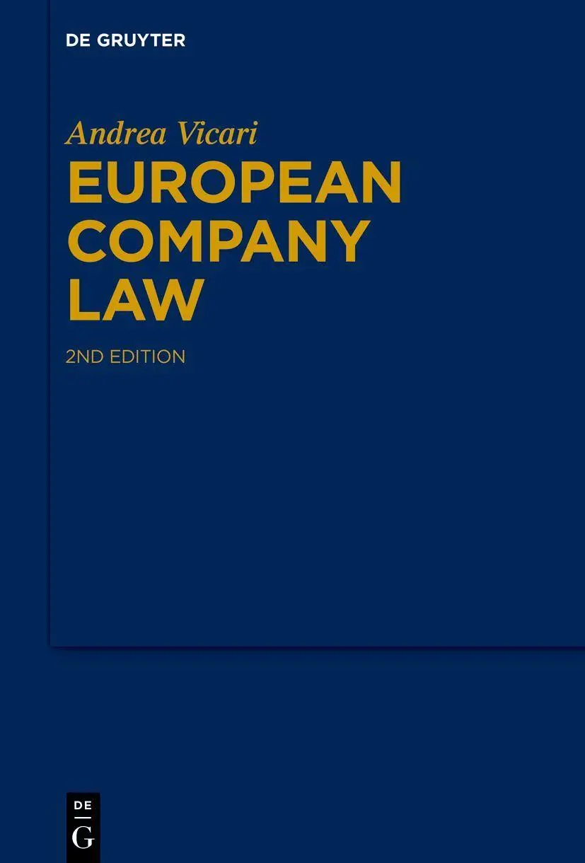 Cover: 9783119144605 | European Company Law | Andrea Vicari | Taschenbuch | XVII | Englisch