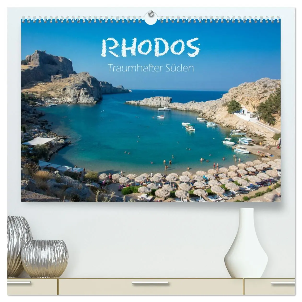 Cover: 9783457734605 | Rhodos - Traumhafter Süden (hochwertiger Premium Wandkalender 2026...