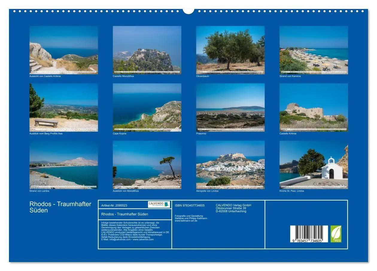 Bild: 9783457734605 | Rhodos - Traumhafter Süden (hochwertiger Premium Wandkalender 2026...