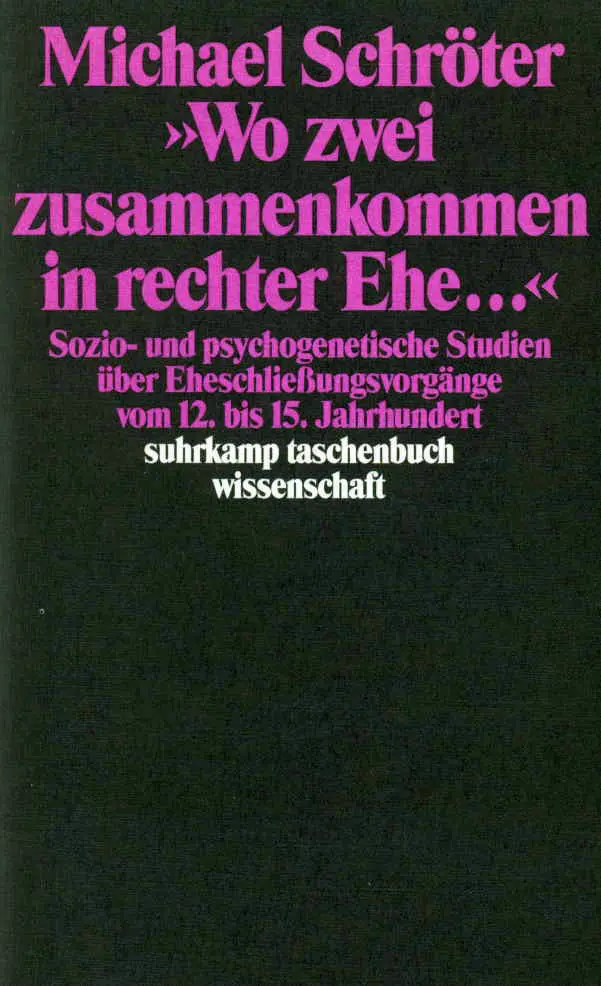 Cover: 9783518284605 | 'Wo zwei zusammenkommen in rechter Ehe . . .' | Michael Schröter