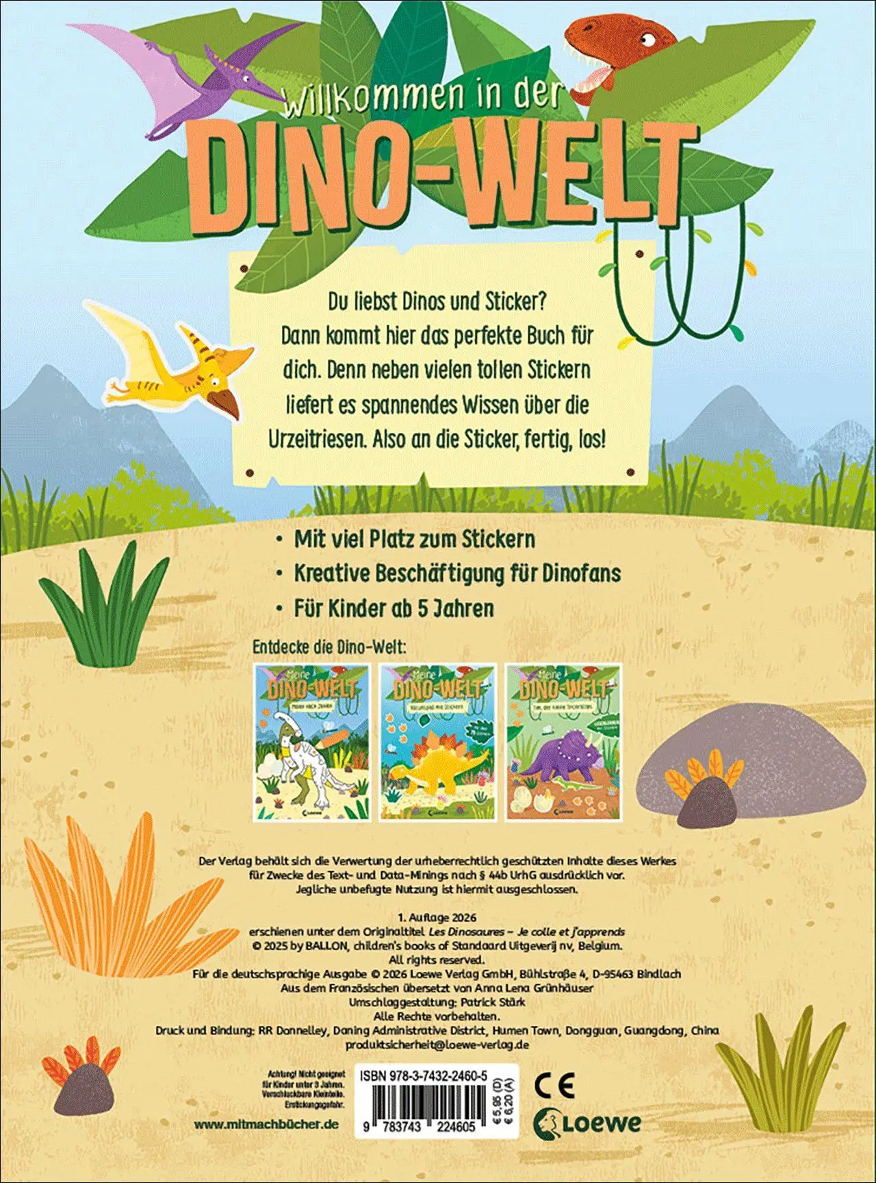 Bild: 9783743224605 | Meine Dino-Welt - Stickerspaß | Anna Lena Grünhäuser | Taschenbuch