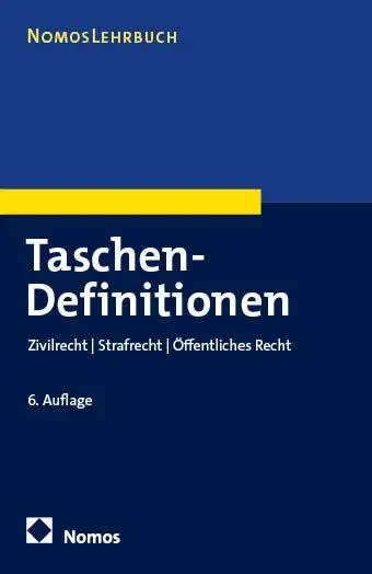 Cover: 9783756024605 | Taschen-Definitionen | Zivilrecht Strafrecht Öffentliches Recht | Buch