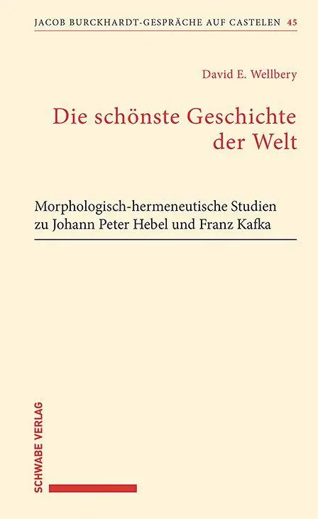 Cover: 9783796554605 | Die schönste Geschichte der Welt | David E. Wellbery | Taschenbuch