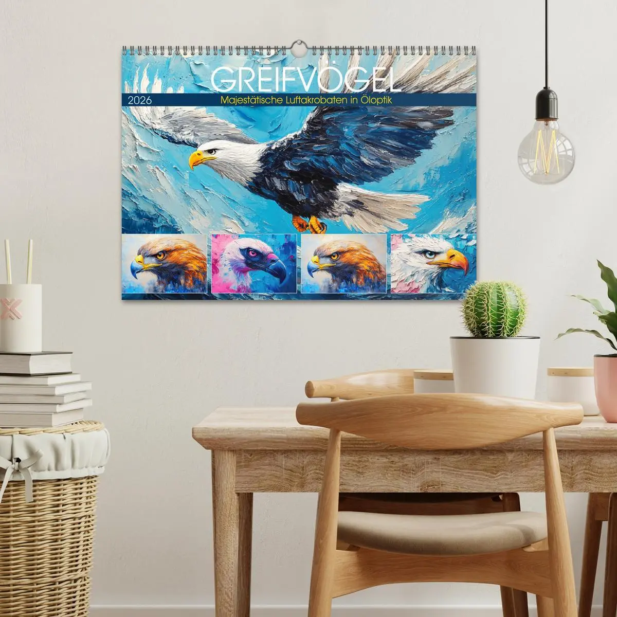 Bild: 9783457344705 | Greifvögel. Majestätische Luftakrobaten in Öloptik (Wandkalender...