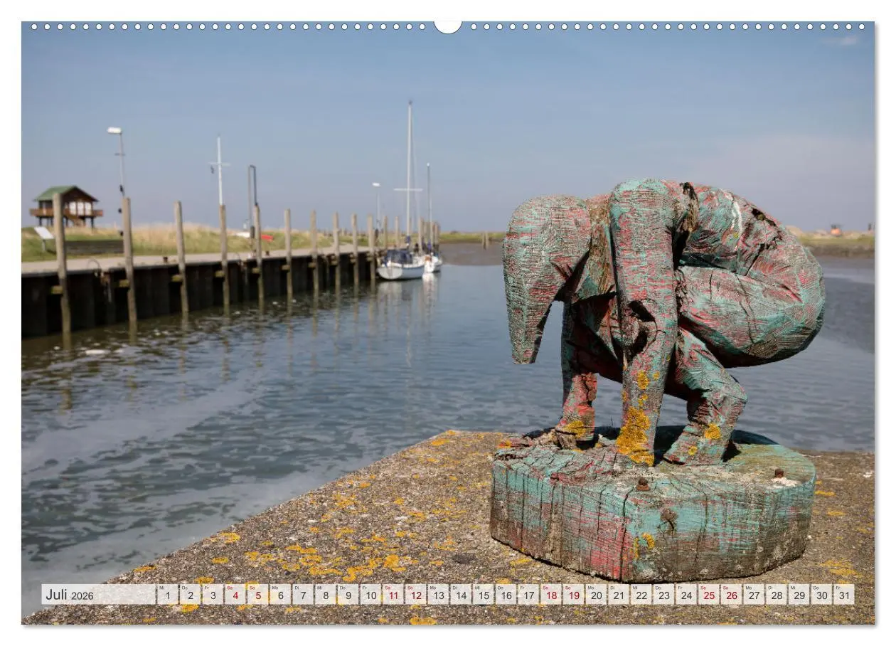 Bild: 9783457584705 | Wunderschöne Hallig Hooge (Wandkalender 2026 DIN A2 quer), CALVENDO...