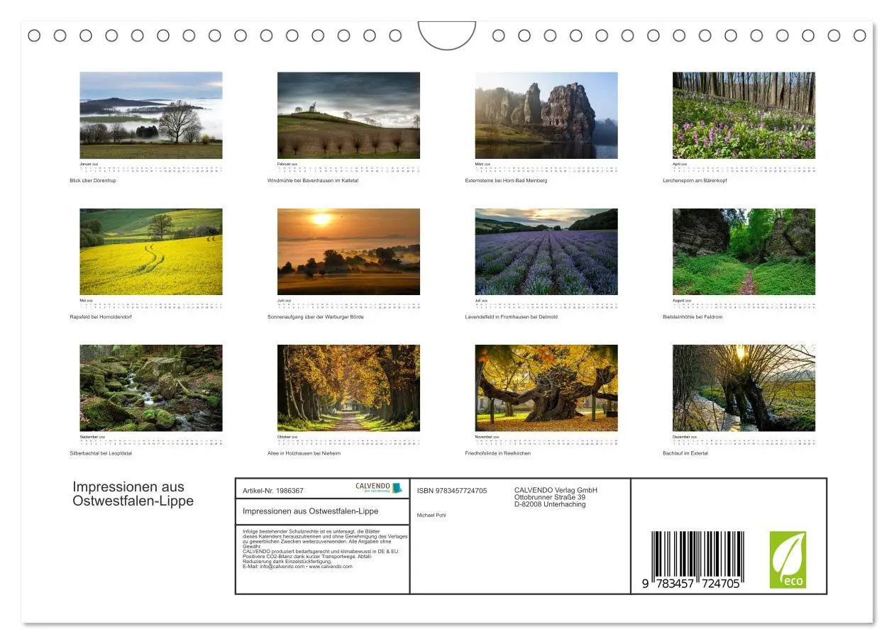 Bild: 9783457724705 | Impressionen aus Ostwestfalen-Lippe (Wandkalender 2026 DIN A4...