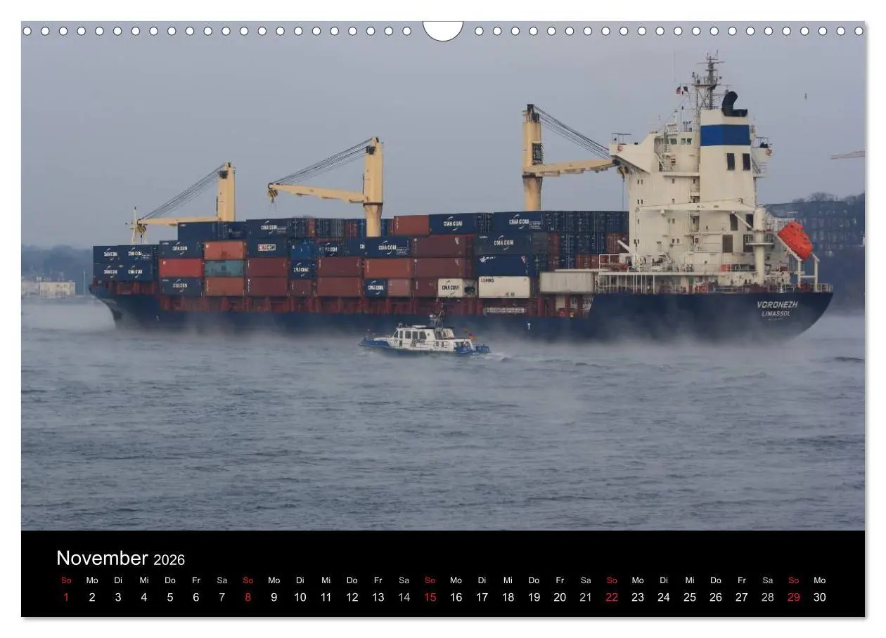 Bild: 9783516124705 | Schiffe im Hamburger Hafen (Wandkalender 2026 DIN A3 quer),...