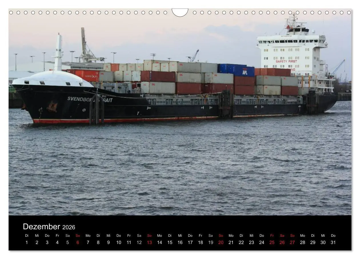 Bild: 9783516124705 | Schiffe im Hamburger Hafen (Wandkalender 2026 DIN A3 quer),...