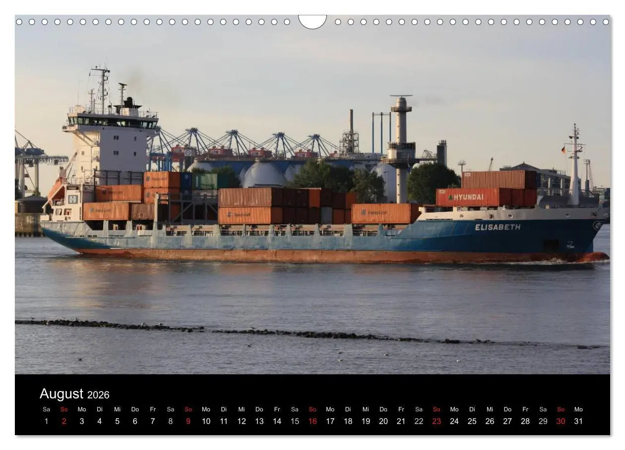 Bild: 9783516124705 | Schiffe im Hamburger Hafen (Wandkalender 2026 DIN A3 quer),...