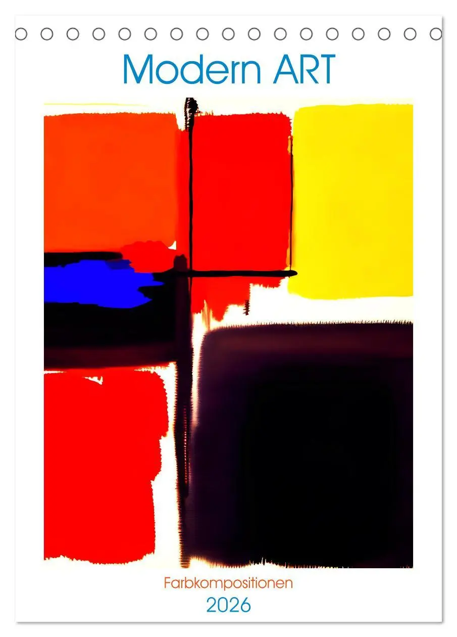 Cover: 9783516294705 | Modern ART Farbkompositionen (Tischkalender 2026 DIN A5 hoch),...