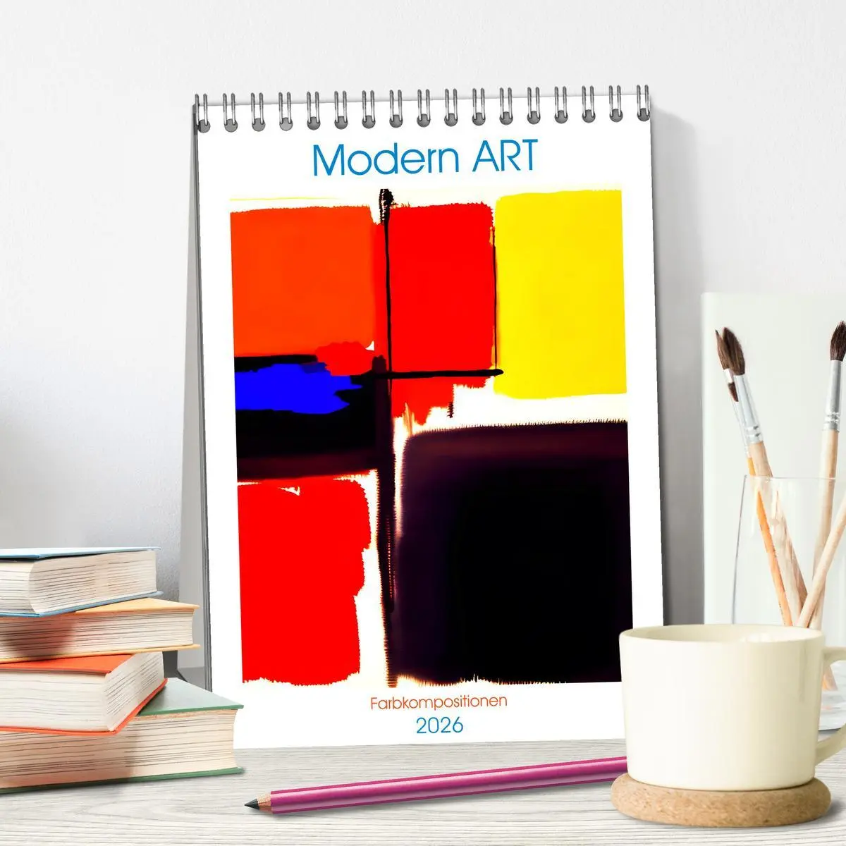 Bild: 9783516294705 | Modern ART Farbkompositionen (Tischkalender 2026 DIN A5 hoch),...