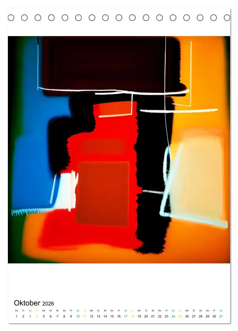 Bild: 9783516294705 | Modern ART Farbkompositionen (Tischkalender 2026 DIN A5 hoch),...