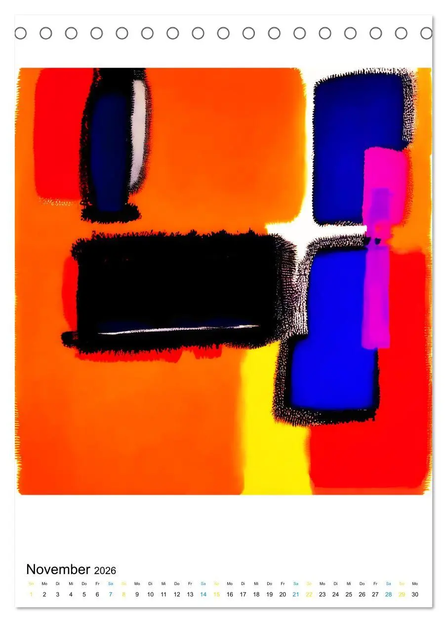 Bild: 9783516294705 | Modern ART Farbkompositionen (Tischkalender 2026 DIN A5 hoch),...