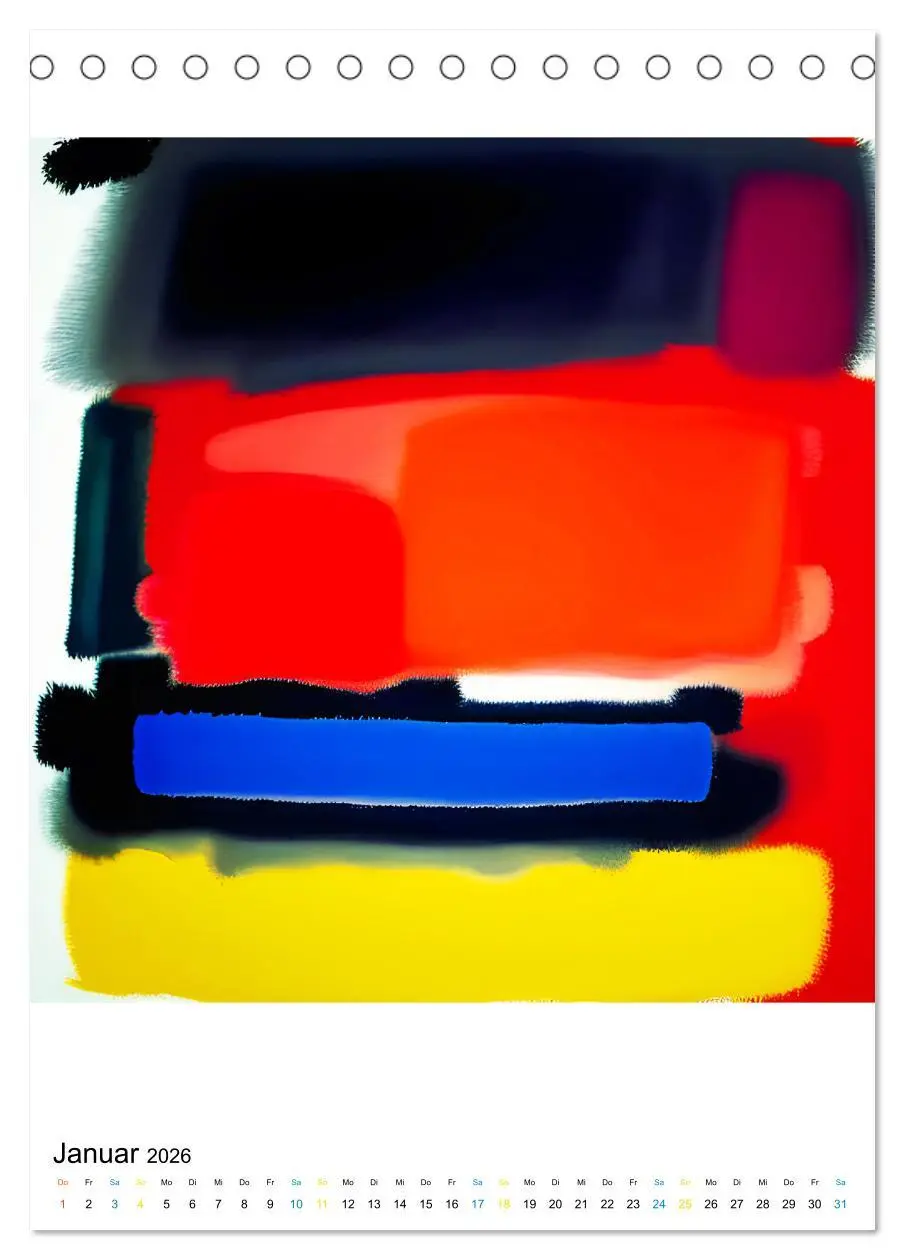 Bild: 9783516294705 | Modern ART Farbkompositionen (Tischkalender 2026 DIN A5 hoch),...