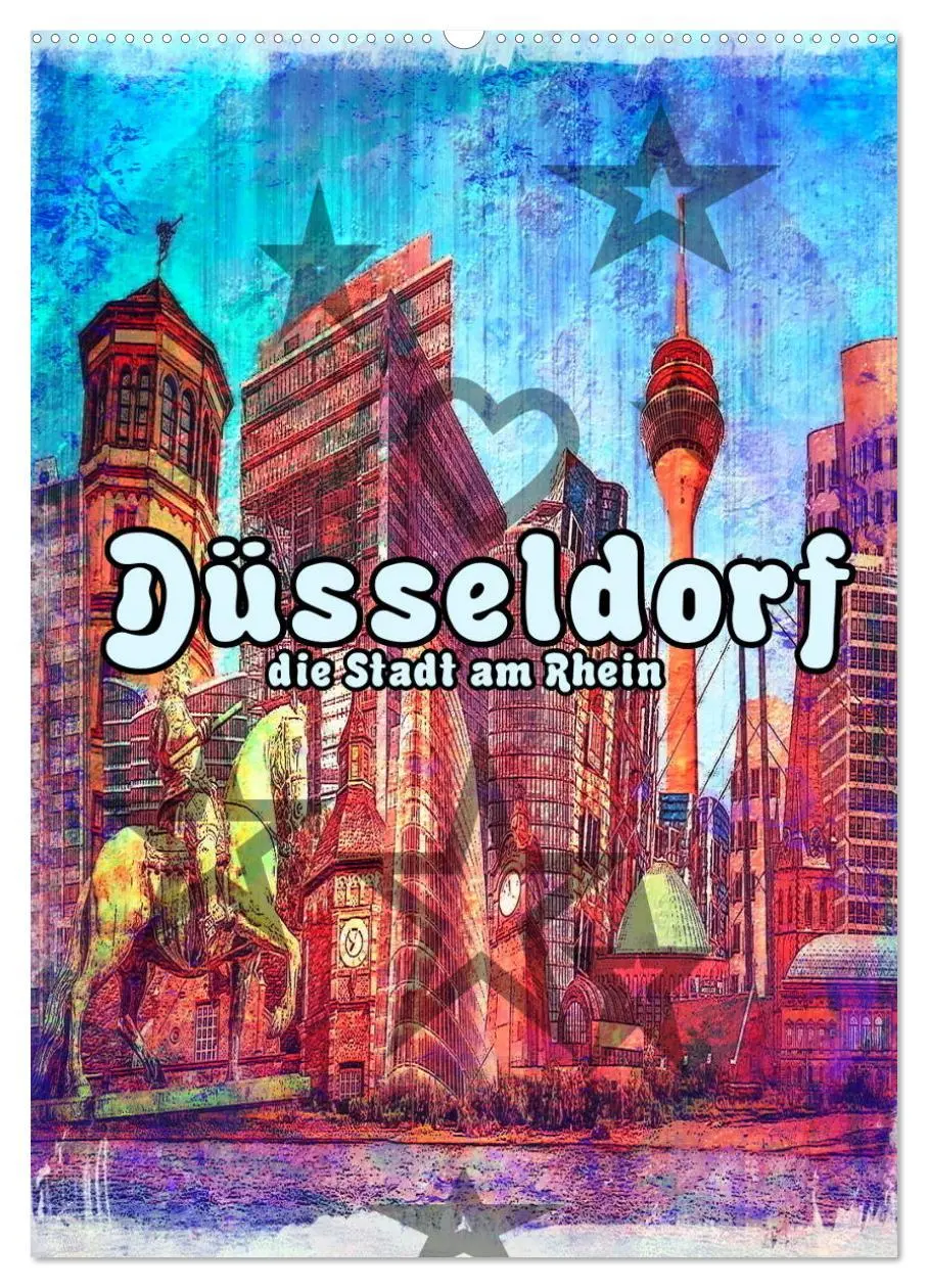 Cover: 9783516364705 | Düsseldorf die Stadt am Rhein (Wandkalender 2026 DIN A2 hoch),...