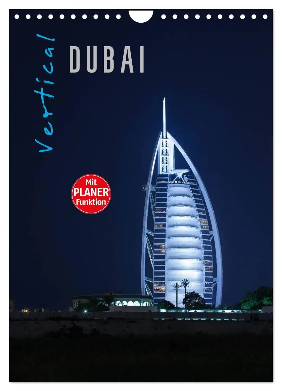 Cover: 9783516434705 | Vertical Dubai 2026 (Wandkalender 2026 DIN A4 hoch), CALVENDO...