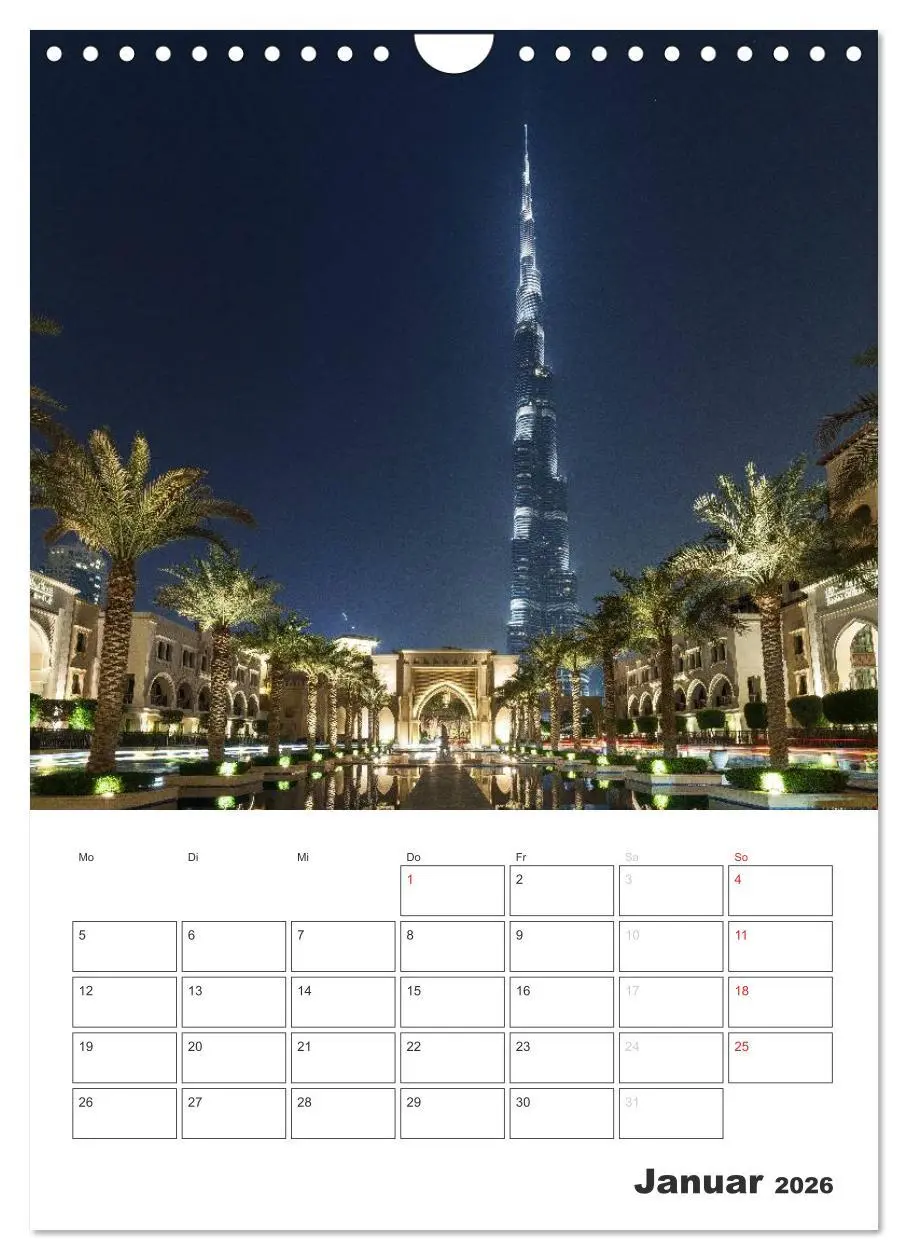 Bild: 9783516434705 | Vertical Dubai 2026 (Wandkalender 2026 DIN A4 hoch), CALVENDO...