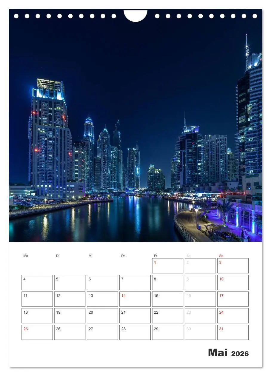 Bild: 9783516434705 | Vertical Dubai 2026 (Wandkalender 2026 DIN A4 hoch), CALVENDO...