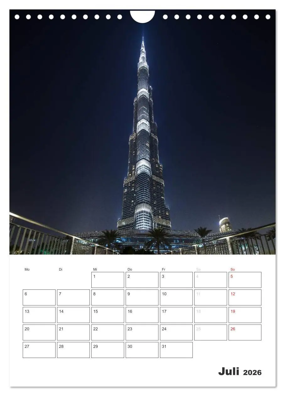 Bild: 9783516434705 | Vertical Dubai 2026 (Wandkalender 2026 DIN A4 hoch), CALVENDO...