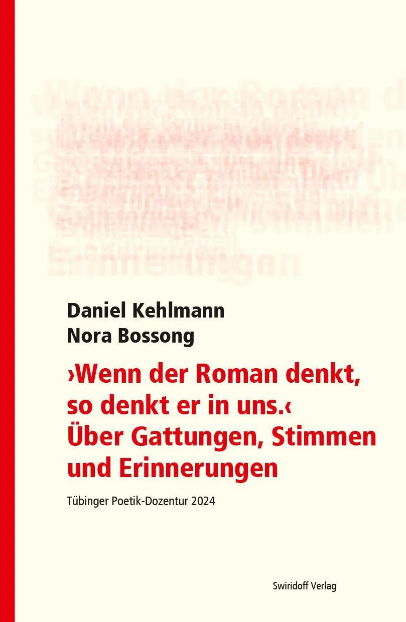 Cover: 9783899294705 | "Wenn der Roman denkt, so denkt er in uns". Über Gattungen, Stimmen...