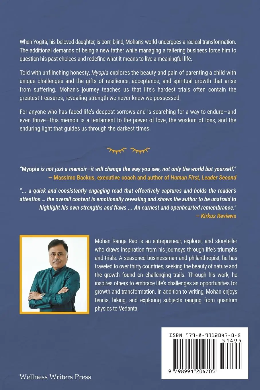 Rückseite: 9798991204705 | Myopia | A Father's Journey into Love, Loss, and Sight Beyond Vision