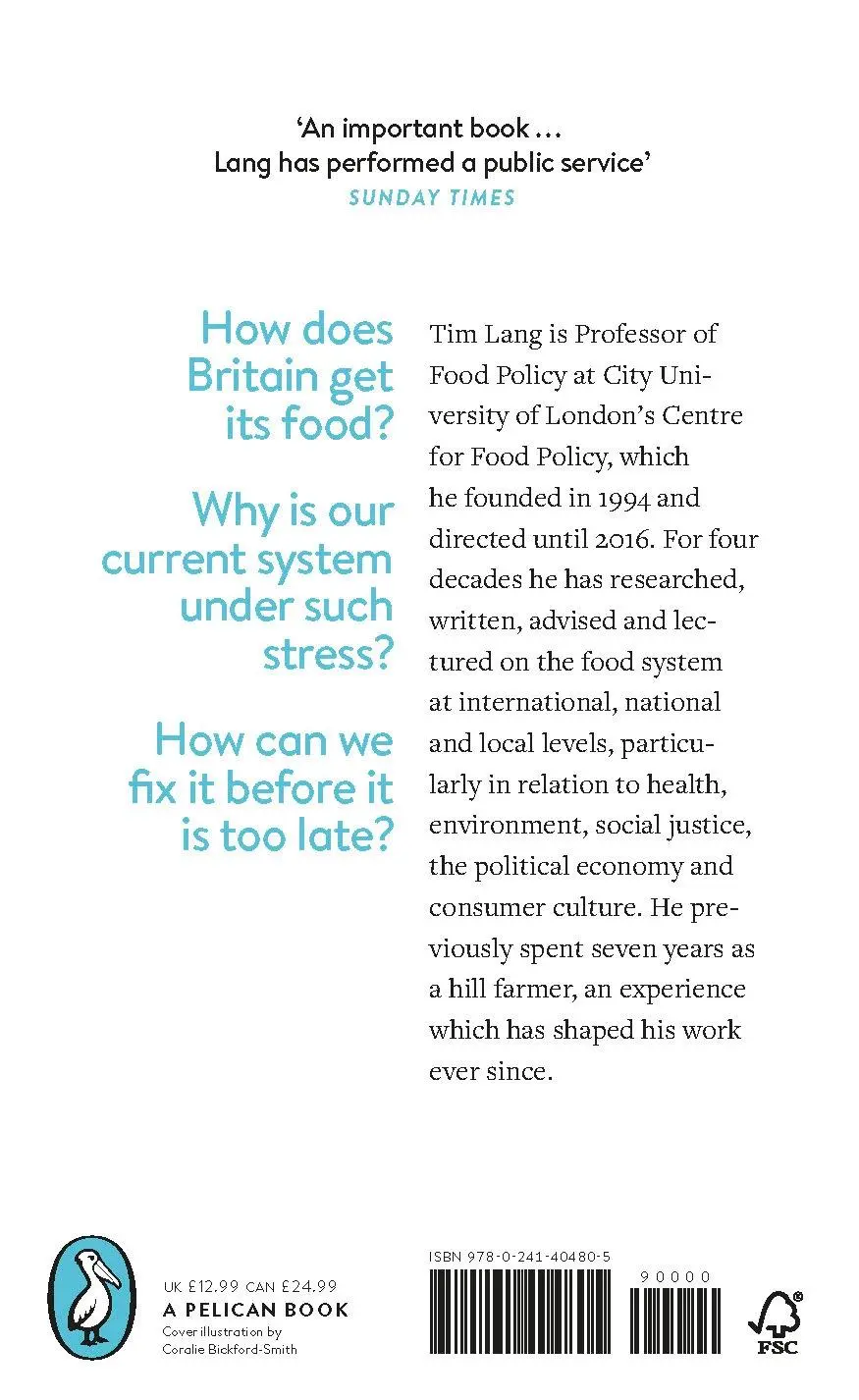 Rückseite: 9780241404805 | Feeding Britain | Our Food Problems and How to Fix Them | Tim Lang