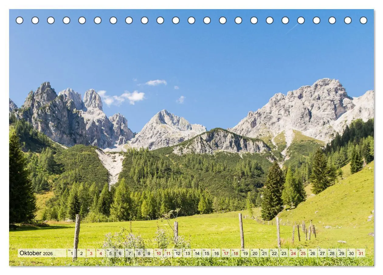 Bild: 9783457644805 | Dachstein und Schladminger Tauern (Tischkalender 2026 DIN A5 quer),...
