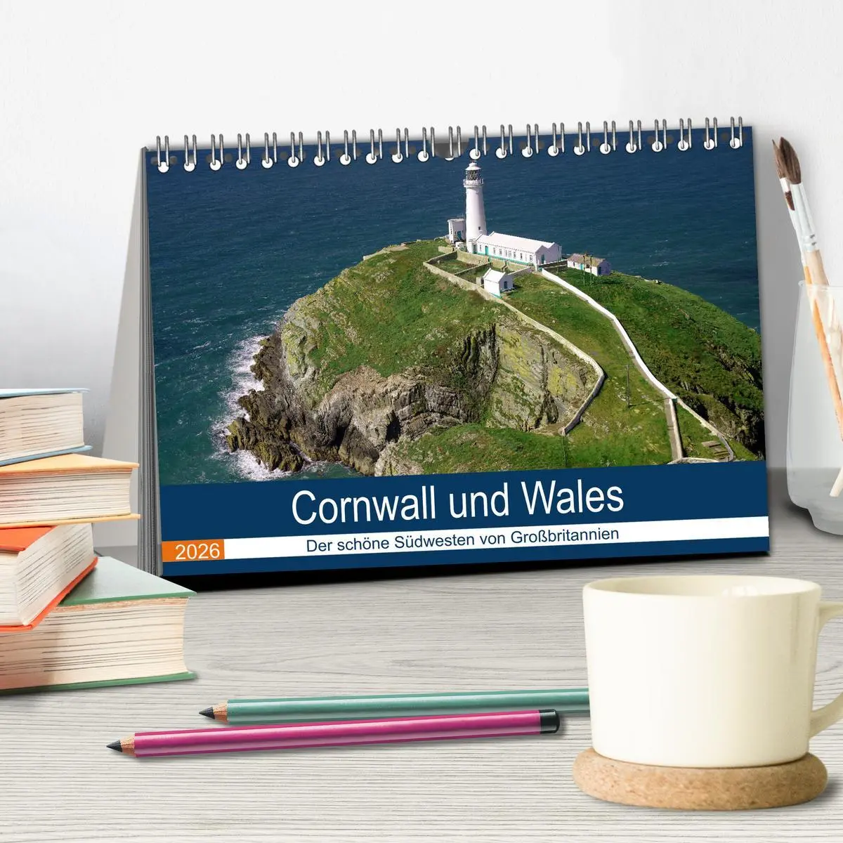 Bild: 9783457884805 | Cornwall und Wales (Tischkalender 2026 DIN A5 quer), CALVENDO...