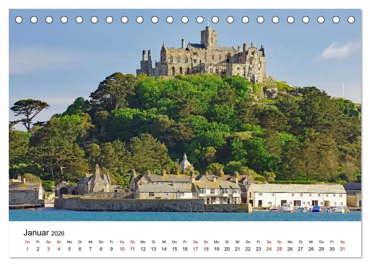 Bild: 9783457884805 | Cornwall und Wales (Tischkalender 2026 DIN A5 quer), CALVENDO...