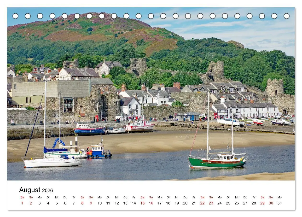 Bild: 9783457884805 | Cornwall und Wales (Tischkalender 2026 DIN A5 quer), CALVENDO...