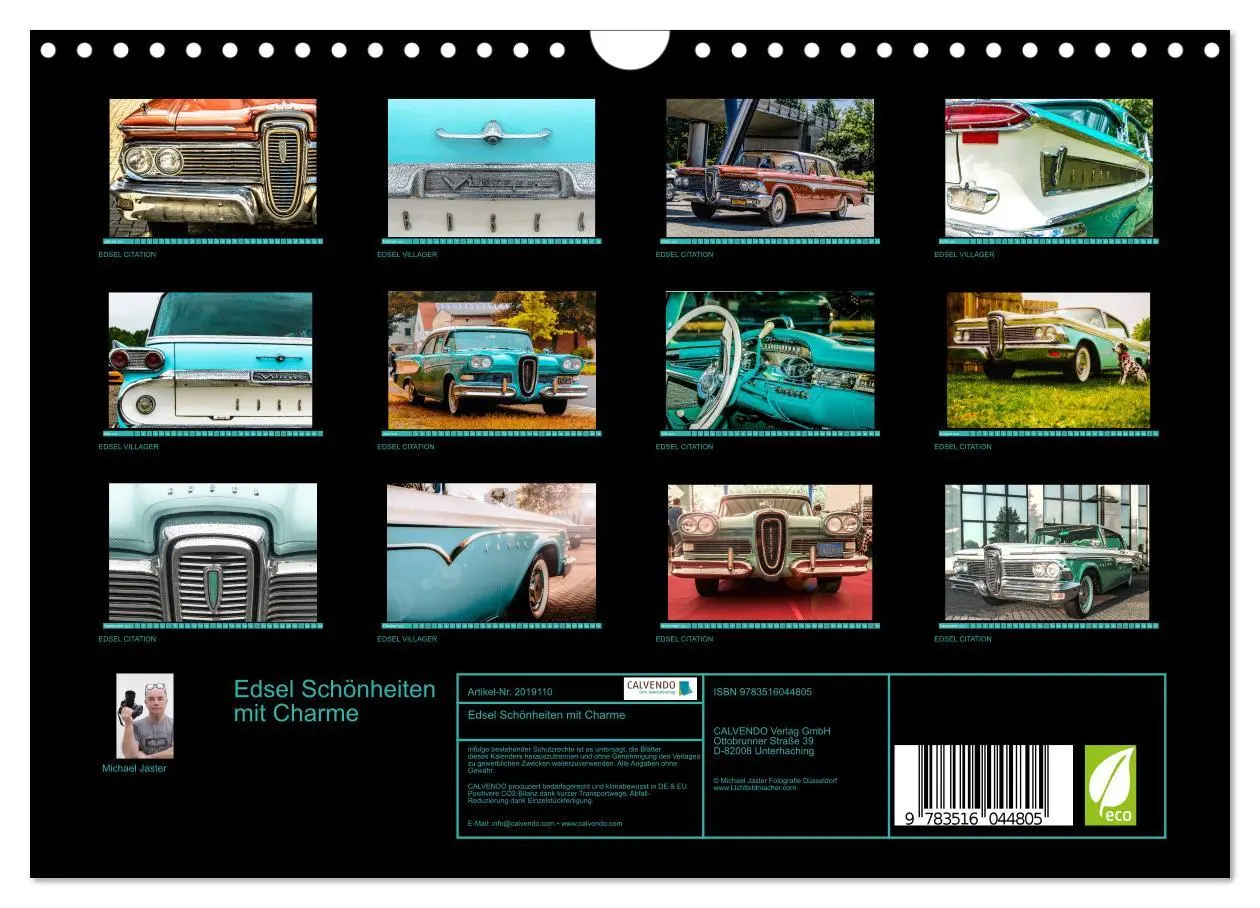 Bild: 9783516044805 | Edsel Schönheiten mit Charme (Wandkalender 2026 DIN A4 quer),...