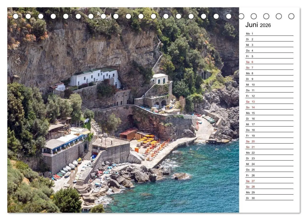 Bild: 9783516734805 | Amalfiküste - Der Planer (Tischkalender 2026 DIN A5 quer), CALVENDO...