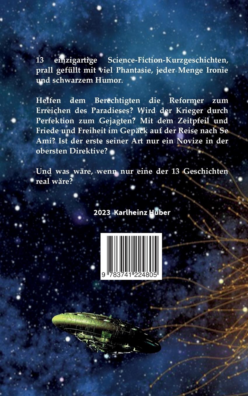Rückseite: 9783741224805 | Die oberste Direktive | 13 SF-Kurzgeschichten | Karlheinz Huber | Buch