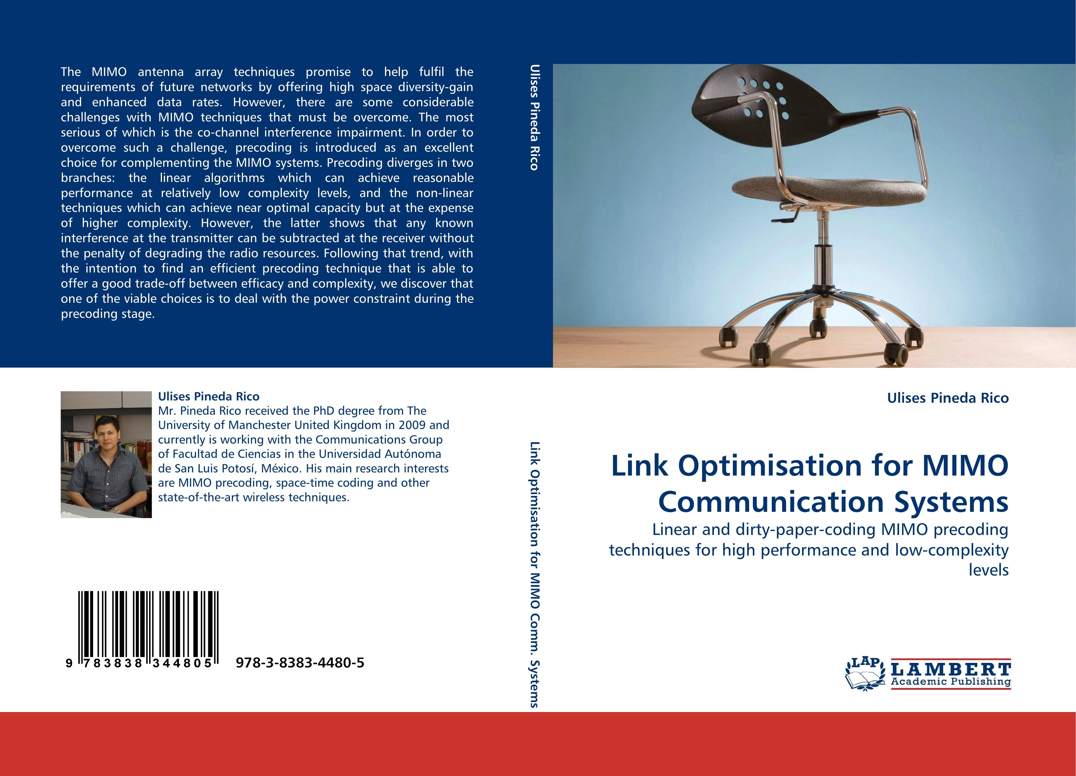 Link Optimisation for MIMO Communication Systems | Linear and dirty-paper-coding MIMO precoding techniques for high performance and low-complexity levels | Ulises Pineda Rico | Taschenbuch | Paperback - Pineda Rico, Ulises