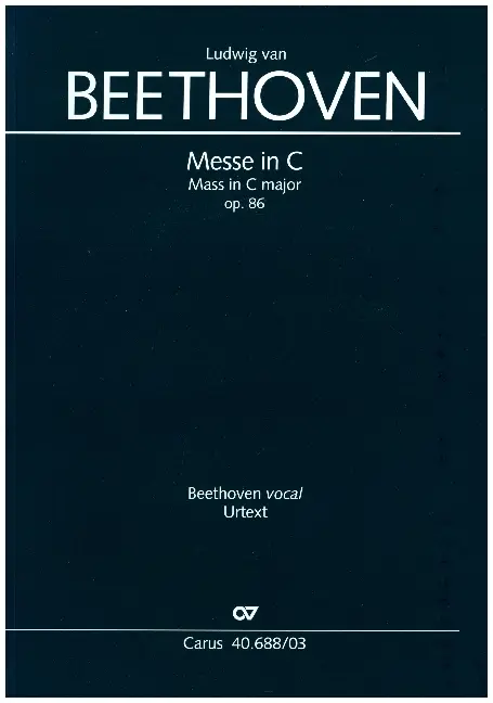 Cover: 9790007094805 | Messe in C (Klavierauszug) | op. 86 | Ludwig van Beethoven | Buch
