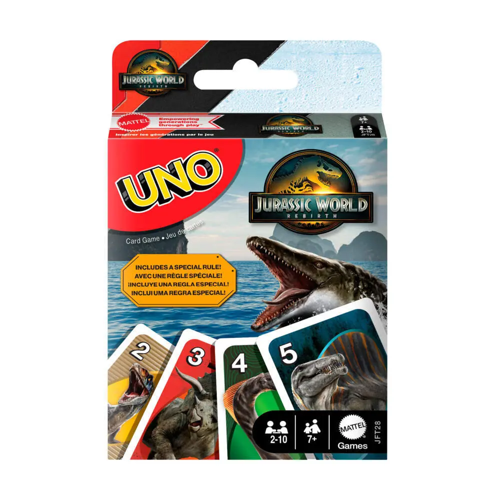 Cover: 194735304905 | UNO Jurassic World 4 | Spiel | Fensterkarton | JFT28 | Deutsch | 2025