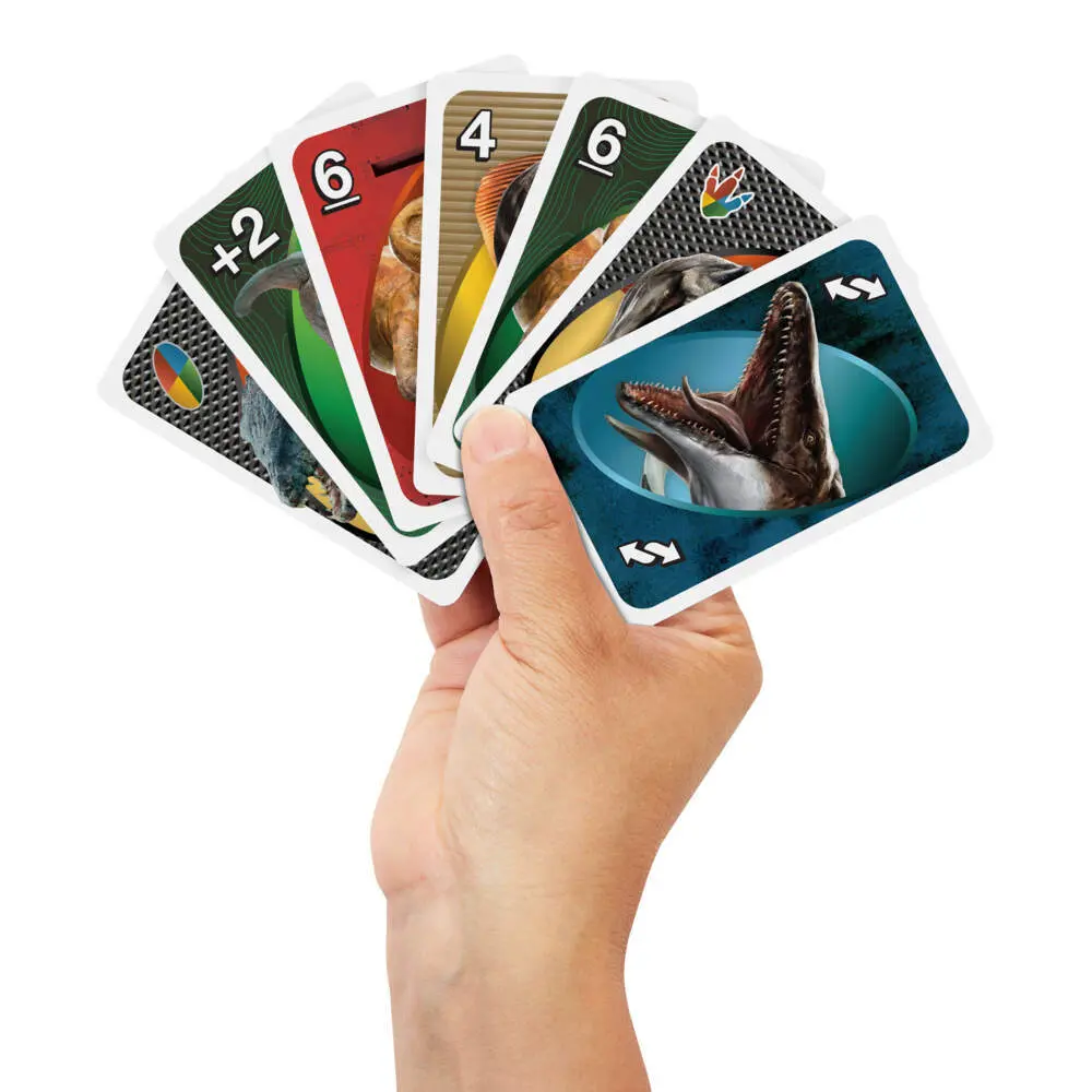 Bild: 194735304905 | UNO Jurassic World 4 | Spiel | Fensterkarton | JFT28 | Deutsch | 2025