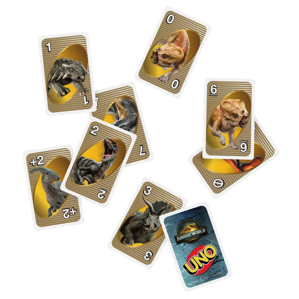Bild: 194735304905 | UNO Jurassic World 4 | Spiel | Fensterkarton | JFT28 | Deutsch | 2025