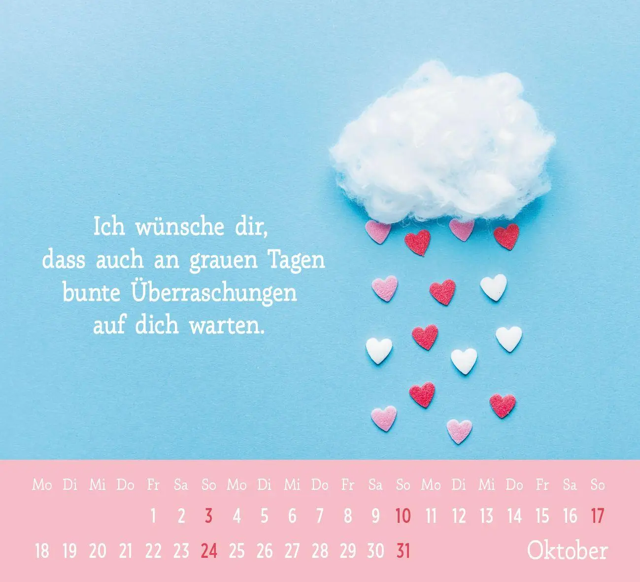 Bild: 4036442014905 | Mini-Kalender 2027: Der kleine Herzenswunschkalender | Groh Verlag